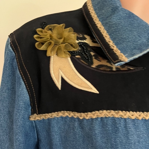 Nancy Bolen For City Girl Vintage Denim Jacket - Picture 2 of 13